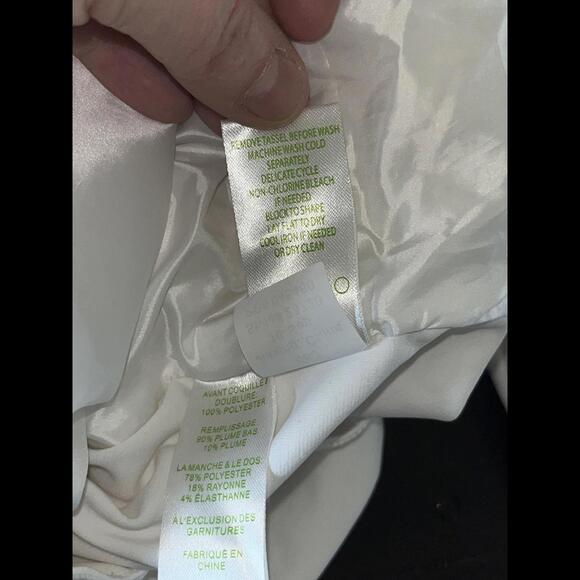 Lilly Pulitzer Women's Beautiful Fitted Puffer Jacket Long Sleeve White Size M - Picture 6 of 8